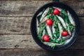 Smelt fish in the pan