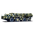 Smerch Multiple Launch Rocket System MLRS Royalty Free Stock Photo