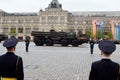 The Smerch multiple rocket fire system on Red Square during the rehearsal of the Victory Parade.