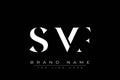 SMF abstract letter logo design Royalty Free Stock Photo
