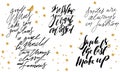 Fashion hand lettering quote for your design