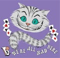 Smile of the Cheshire cat _ We`re all mad here.