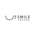 Smile Coffee Shop Logo Design with Cup icon