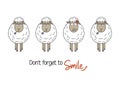 Smile concept with sheep