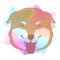 Smile cute dog vector illustration Royalty Free Stock Photo