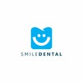 Smile Dental Logo Simple and Unique Design