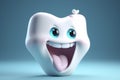 smile dentistry dentist dental smiling blue child tooth hygiene care. Generative AI. Royalty Free Stock Photo