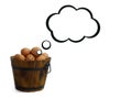 Smile egg thinking Royalty Free Stock Photo