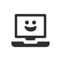 Smile emoji feedback icon