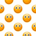 Smile emoji seamless