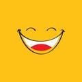 Smile emotion icon vector illustration Royalty Free Stock Photo