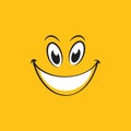 Smile emotion icon vector illustration Royalty Free Stock Photo