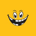 Smile emotion icon vector illustration Royalty Free Stock Photo