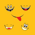 Smile emotion icon vector illustration Royalty Free Stock Photo