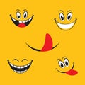 Smile emotion icon vector illustration Royalty Free Stock Photo