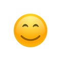 Smile face emoji vector icon