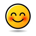 Smile face emoticon emoji icon Royalty Free Stock Photo