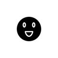 Smile face icon design vector template