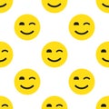 Smile Face Seamless Pattern