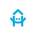 Smile Home logo fun and simple design