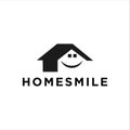 Smile house or smiling home logo, vector icon design graphic template Smile house or smiling home logo, vector icon design graphic