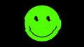 Smile glitch green regular