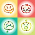 Smile Icon Set Royalty Free Stock Photo