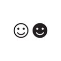 Smile Icon in Trendy Flat Style. Happy Face Symbol Vector. Satisfied Sign Illustration