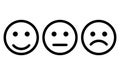 Smile Icon vector eps10. Smiley face sign. Emoji face smiley icon line symbol. Isolated vector illustration of happy sign