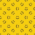 Smile line icon pattern. Vector abstract background