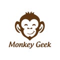 Monkey Geek Vector Logo Design