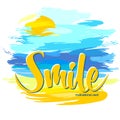 Smile. Motivational card