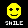 smile pixel emoticon