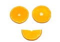 Smile of slices orange Royalty Free Stock Photo