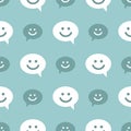 Smile talking bubble wallpaper