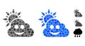 Smile Weather Mosaic Icon of Spheric Items