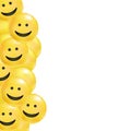 Smile yellow comic background