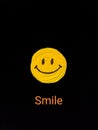 smile yellow face Imogene Royalty Free Stock Photo