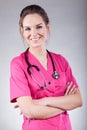 Smiled pediatrician Royalty Free Stock Photo