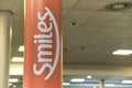 Smiles, a mileage accrual program, advertised in the boarding area of an airport
