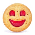 Smiley biscuit Royalty Free Stock Photo
