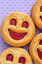 Smiley biscuits Royalty Free Stock Photo