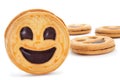 Smiley biscuits Royalty Free Stock Photo