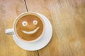 Smiley coffee latte, Good morning face.