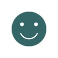 Smiley colored icon. Happy, success, satisfaction face symbol.