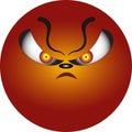 Smiley depicting anger