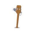 Smiley doctor cartoon character of oars with tools