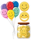 Smiley emoji wiht different object