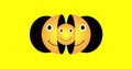 Smiley emojy loop animation. Animation of a smiling emoticon.