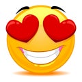 Smiley Emoticon Feeling In love Royalty Free Stock Photo